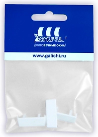 Заглушка Galichi для водосливного отверстия пластик белые 