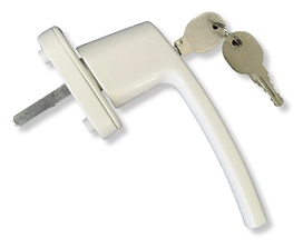 Ручка Galichi скрытая фиксатор сталь белый