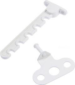 Ограничитель Tech-KREP для открывания окон металл пластик белый