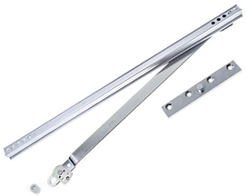 Ограничитель Tech-KREP для открывания окна сталь серый