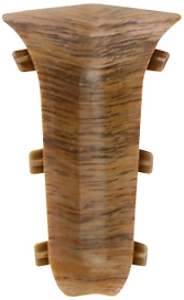 Внутренний угол напольного плинтуса WIMAR дуб ретушированный 68 мм 2 шт