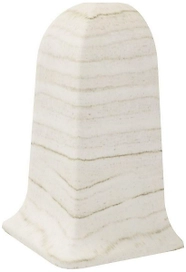 Наружный угол напольного плинтуса VOX Profi ясень 55 мм