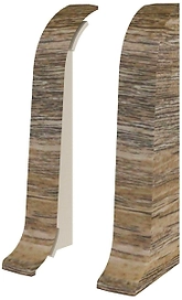 Заглушка напольного плинтуса VOX Magnum секвойя 65 мм 2 шт