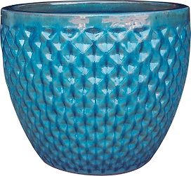 Кашпо S d19 h18 керамическое нефритовое