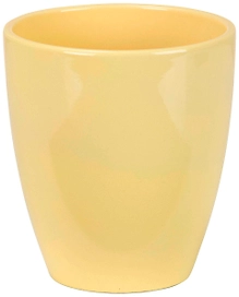 Кашпо Scheurich d13 h15 см керамическое желтое