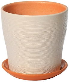 Горшок Флер d17 см керамический белый