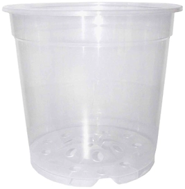 Горшок GARDEN SHOW d11,5 см 0,74 л пластиковый прозрачный