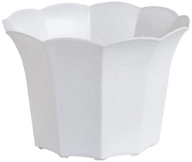 Кашпо Roxor Consumer Facette d10 см пластиковое белое