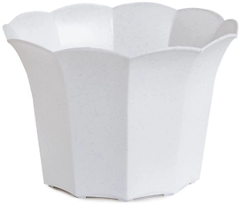 Кашпо Roxor Consumer Facette d15 см пластиковое белое