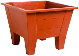 Кашпо Roxor Consumer Elin 40x40x28,5 см пластиковое терракот