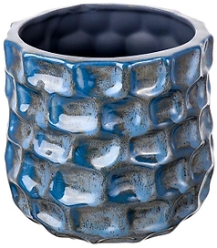 Кашпо DecoLine 105.16WH d16 см керамическое синее