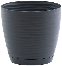 Горшок Form Plastic Sahara 3040-014 d19 см 3,35 л пластиковый антрацитовый