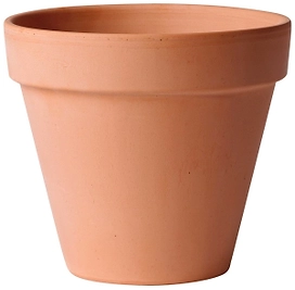 Горшок DEROMA Perfetto d13 см глиняный светло-коричневый