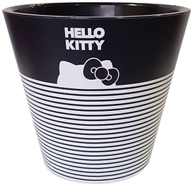Горшок InGreen London Hello Kitty d16 см 1,6 л полипропиленовый черный