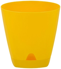 Горшок InGreen Amsterdam d20 см 4 л полипропиленовый спелая груша с поддоном