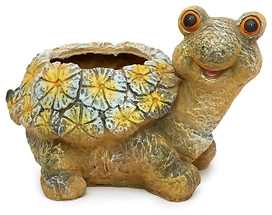 Кашпо Черепаха D10 см полистоун