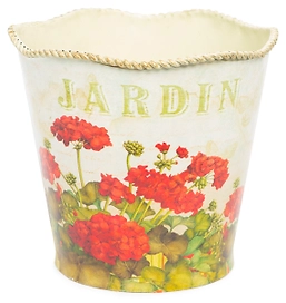 Кашпо Planet Garden d13,5 см металлическое алое