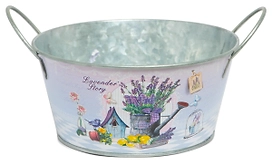 Кашпо Прованс d19,5 пластик с ручками 