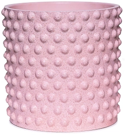 Кашпо Драже d15 см бетонное розовое