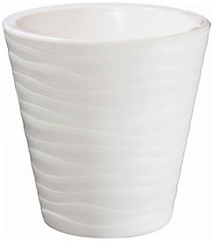 Кашпо Plast Avenue Валенсия d17 см 2,8 л пластик белое 