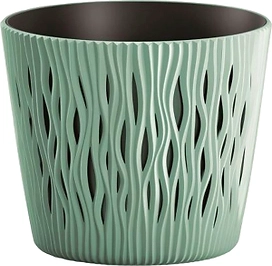 Кашпо Prosperplast Sandy Round мятное D26,2 7,9 л