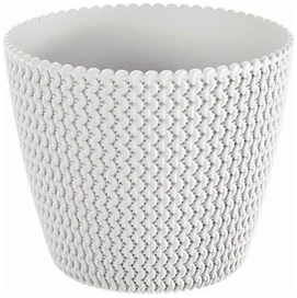 Кашпо Prosperplast Splofy d15,7 см 1,7 л пластик белое