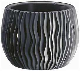 Кашпо Prosperplast Sandy Bowl d18 см 1,4 л пластик антрацитовое