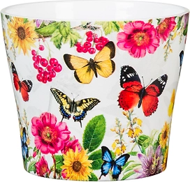 Кашпо керамическое Scheurich 808 декор Парадайз D11