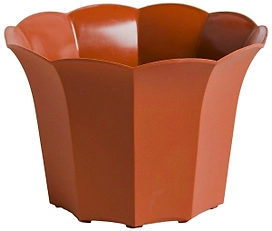 Кашпо Roxor Consumer Facette d16 см пластмассовый терракот