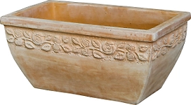 Горшок Терракота 45x25x19,5 см глиняный оранжевый