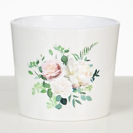 Кашпо керамическое Scheurich 870 декор Альба D12 H10