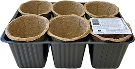 Набор торфяных горшков ГазонCity d6 черный 