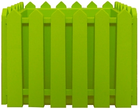 Кашпо Лардо ЭП 28х28х22 см полипропиленовое светло-салатовое с поддоном