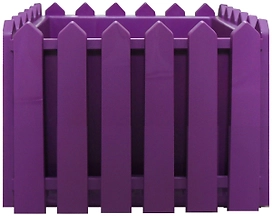 Кашпо Лардо 28х28х22 см полипропиленовое лиловое с поддоном