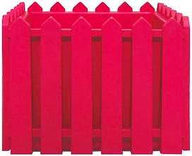 Кашпо Лардо 28х28х22 см 17 л полипропиленовое красное