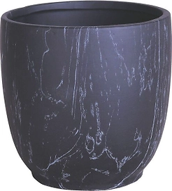 Горшок керамика белый D15 H15 см