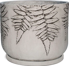 Горшок фибробетон vio черный D37 см