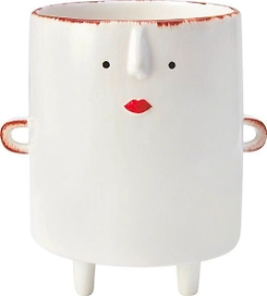 Горшок керамика девочка D10,3 H13,3 см