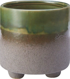 Горшок керамика серый D10 H10 см