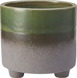 Горшок керамика серый D13 H13 см