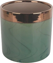 Горшок керамика зеленый D16,5 H16 см