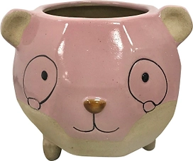 Горшок керамика оранжево-розовый D11,5 H8,8 см