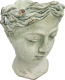 Горшок цемент голова 18x18x25 см