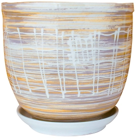 Горшок Прованс d15,6 см керамический бежевый