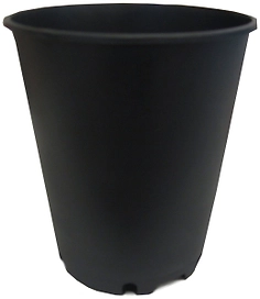 Горшок ГазонCity d14,9 см 2 л полипропиленовый черный 