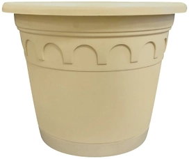 Горшок Soparco Roma d32,2 см 11,5 л полипропиленовый песочный с поддоном