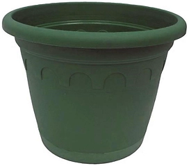 Горшок ГазонCity Roma d16,1 см 3,5 л полипропиленовый зеленый с поддоном