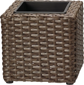 Кашпо Ротанг h16 см искусственный ротанг коричневое 