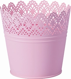 Кашпо d18 см h16 см металлическое в ассортименте