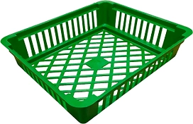 Корзина ГазонCity 29,5х24,5х7 см пластиковая зеленая